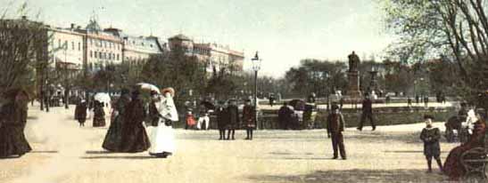 Kungsträdgården, Sztokholm 1901